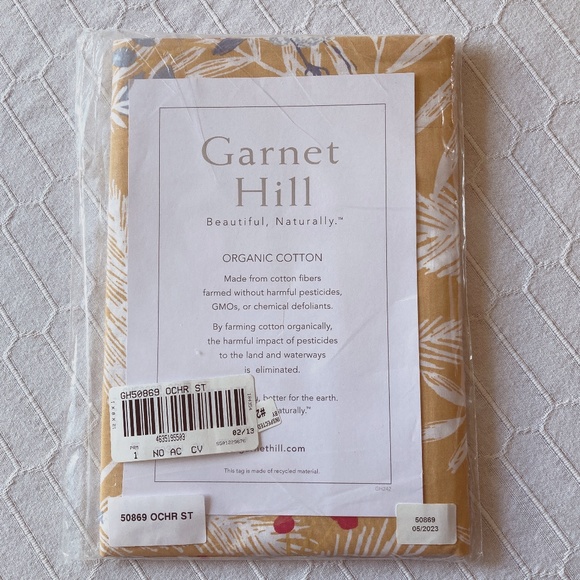GARNET HILL Colorful Bird Organic Cotton Sham NWT - Picture 2 of 2